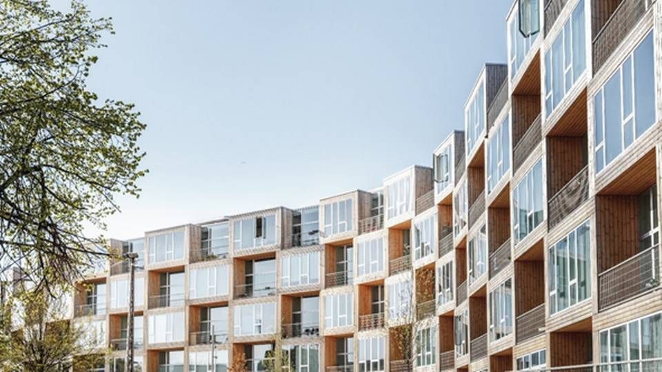 Boligerne på Dortheavej i Københavns Nordvestkvarter er tegnet af Bjarke Ingels Group. | Foto: Rasmus Hjortshoj.