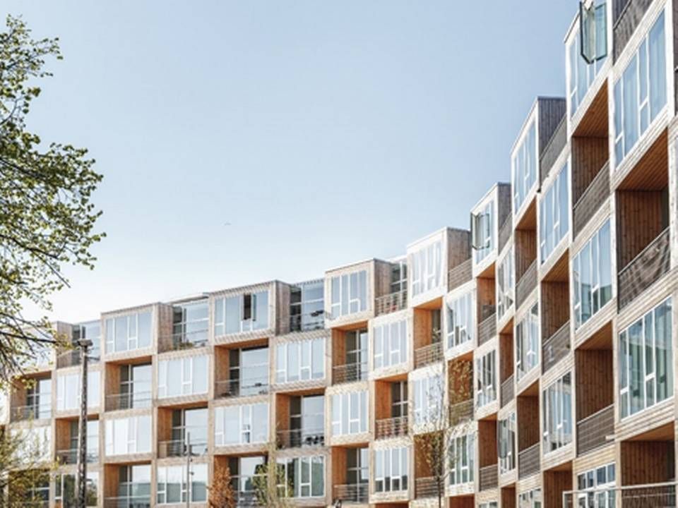 Boligerne på Dortheavej i Københavns Nordvestkvarter er tegnet af Bjarke Ingels Group. | Foto: Rasmus Hjortshoj.
