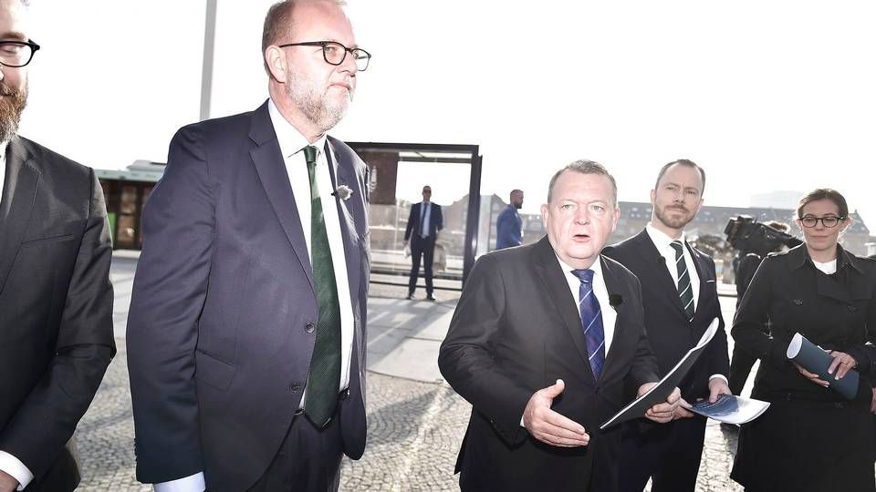 For en måned siden præsenterede bl.a. klimaminister Lars Christian Lilleholt (V) og statsminister Lars Løkke Rasmussen (V) regeringens klimaudspil. | Foto: Ritzau Scanpix/Mads Claus Rasmussen