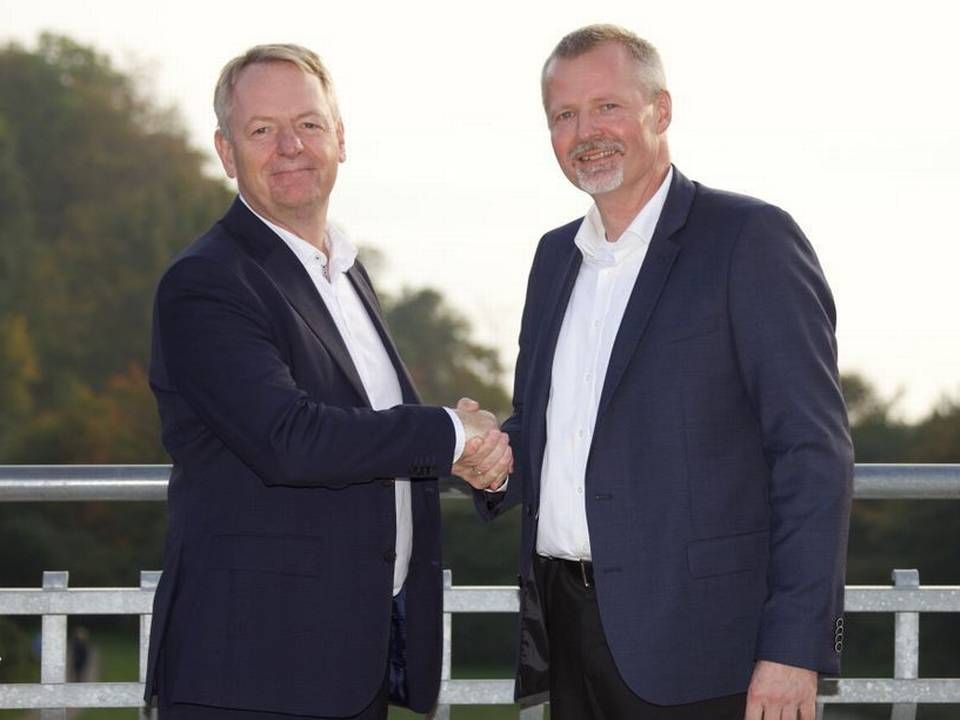 Niels Duedahl og Martin Romvig bliver henholdsvis adm. direktør og viceadm. direktør i det fusionerede selskab. | Foto: Eniig/SE, Presse