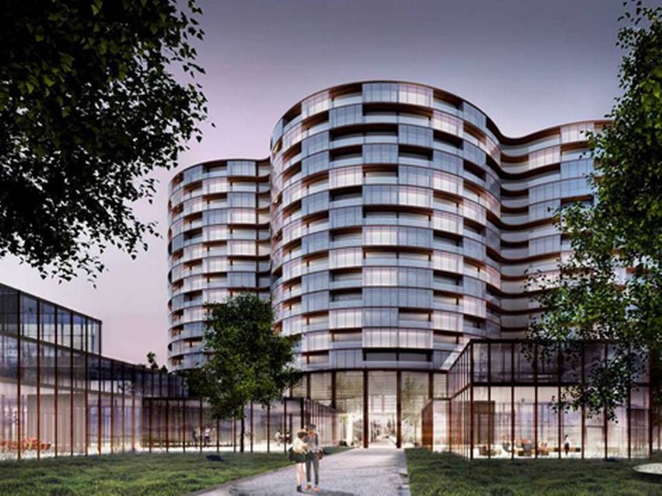 Hotellet, der skal ligge i den nye forlystelsespark i Billund, er tegnet af Creo Arkitekter. | Foto: Illustration/Creo Arkitekter.