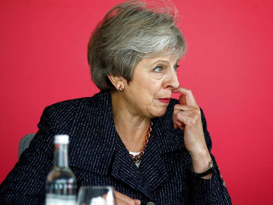 Theresa May gentager, at briterne forlader EU den 29. marts. | Foto: Ritzau Scanpix/Henry Nicholls