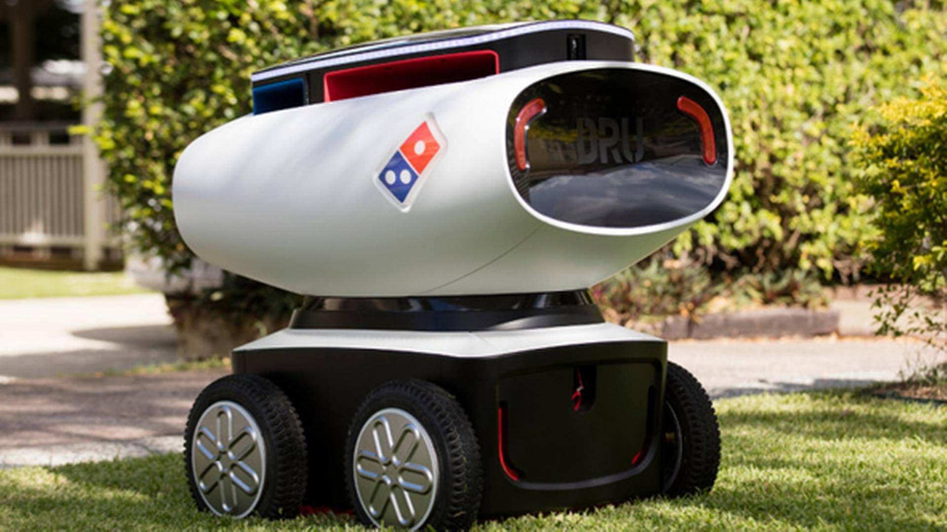 Domino's lancerede i 2016 en selvkørende pizzarobot. Det kan måske blive fremtiden i Danmark også. | Foto: Domino's