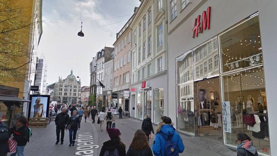 H&M-butikken på Strøget i København. | Foto: Google.