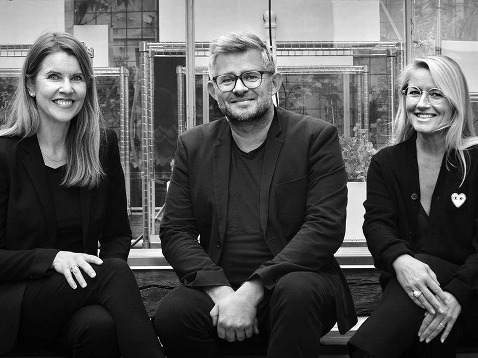 De tre partnere i Loop Archtitects: Trine Berthold (tv), Morten Nymann (midten) og Mette Nymann (th). | Foto: PR