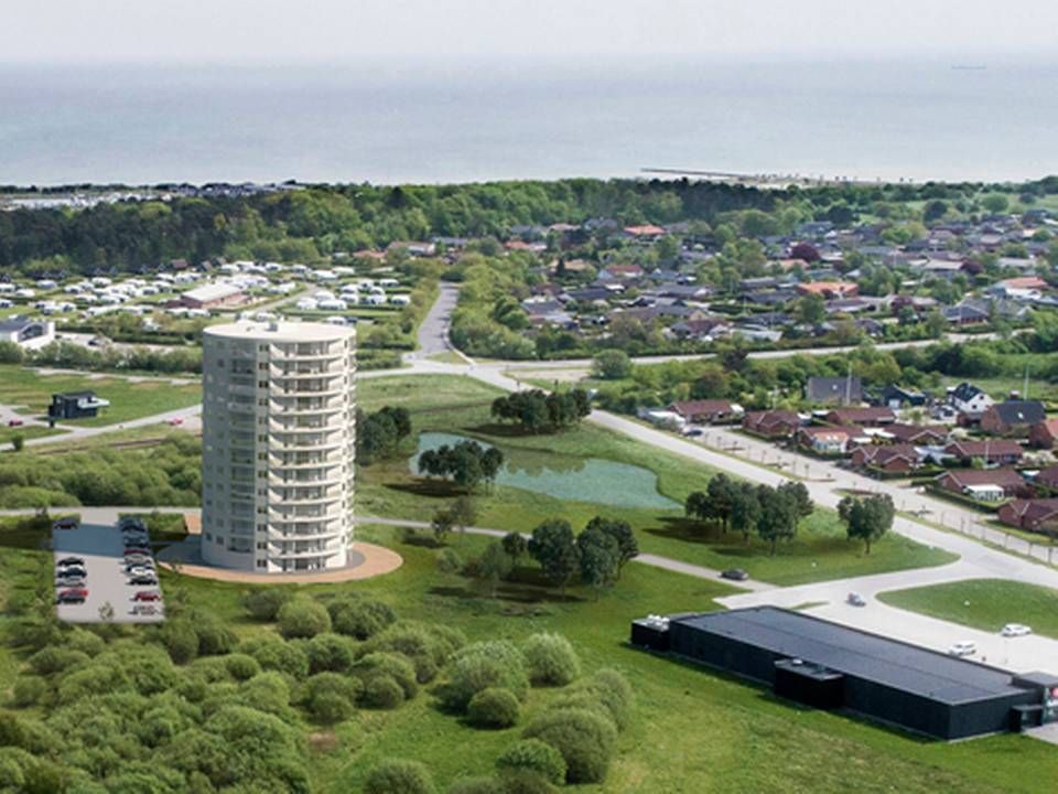 Planerne om et andet højhus i Frederikshavn sættes på pause. | Foto: PR.