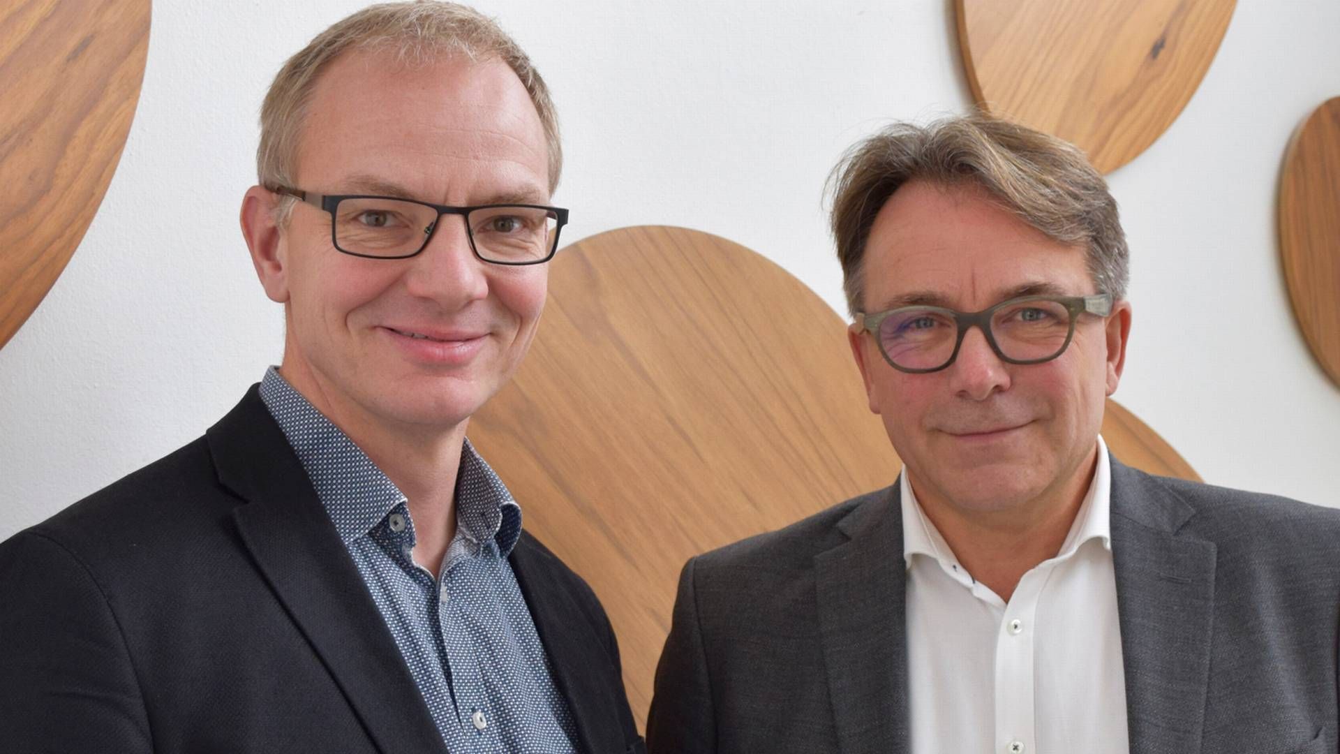 Afdelingsleder Henning Backe (tv.) og projektudviklingsdirektør Michael Nyboe (th.) | Foto: PR.