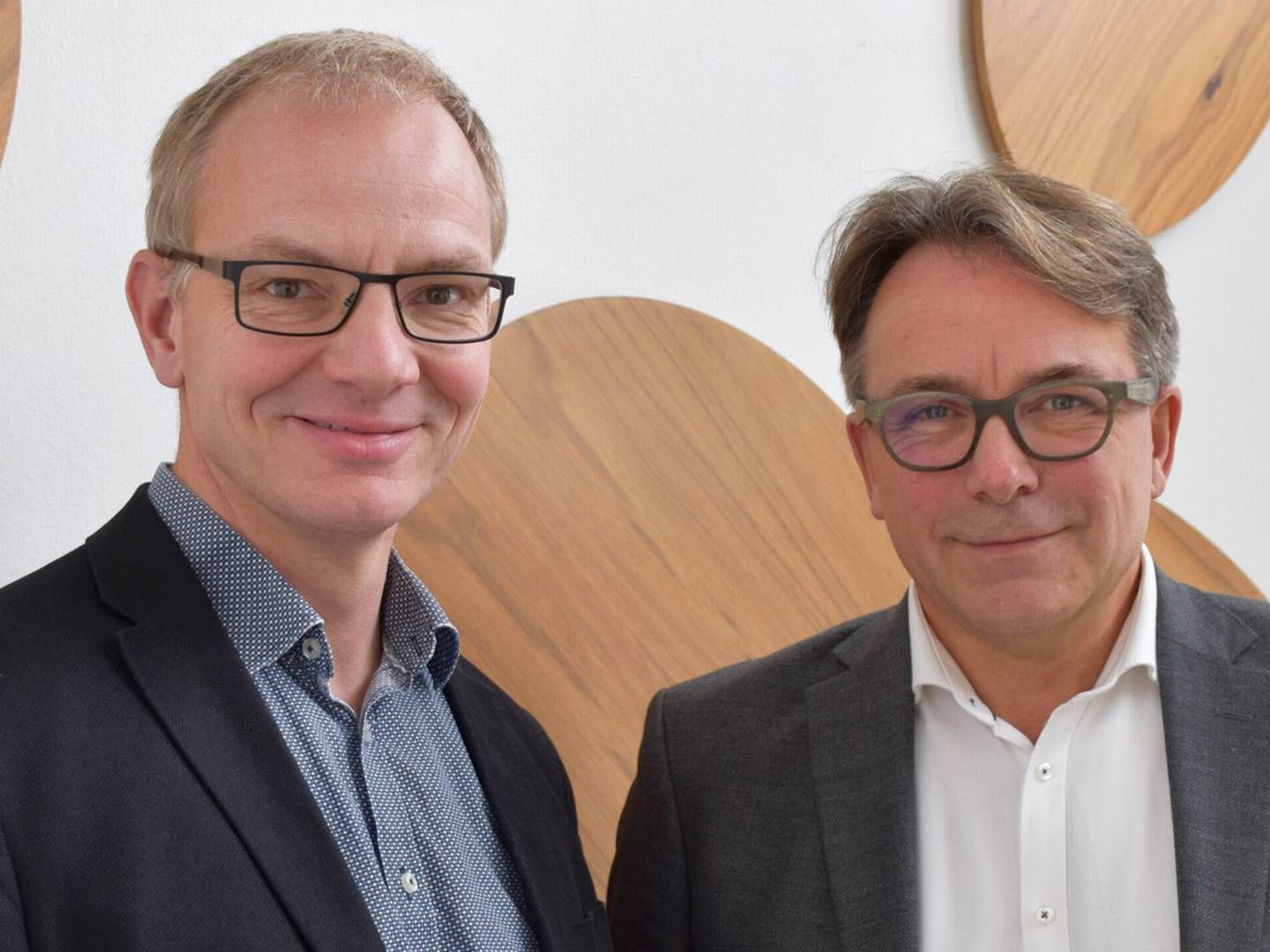 Afdelingsleder Henning Backe (tv.) og projektudviklingsdirektør Michael Nyboe (th.) | Foto: PR.