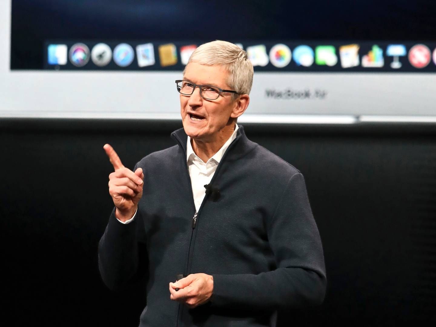 Apple og selskabets adm. direktør Tim Cook vil løfte sløret for nye tjenester senere i dag. | Foto: Ritzau Scanpix/Bebeto Matthews