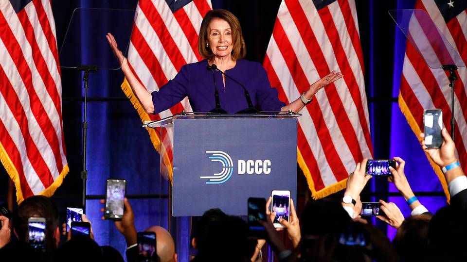 Nancy Pelosi er Demokraternes leder i Repræsentanternes Hus, hvor en progressiv gruppe af partiet har fremlagt et kontroversielt forslag. | Foto: Ritzau Scanpix/AP Photo/Jacquelyn Martin