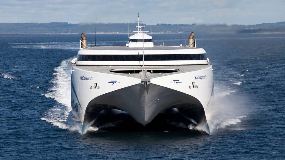 Færgen "KatExpress 1" er omdøbt til "Express 1" og indsat på ruten Rønne-Ystad siden september. Foreløbig har der dog været mange aflysninger. | Photo: PR