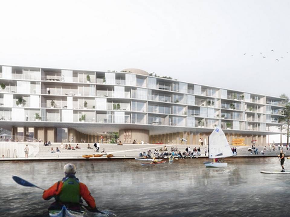 Det nye Stay i Nordhavn får en markedsværdi på et stort trecifret millionbeløb. | Foto: Illustration: Werk.