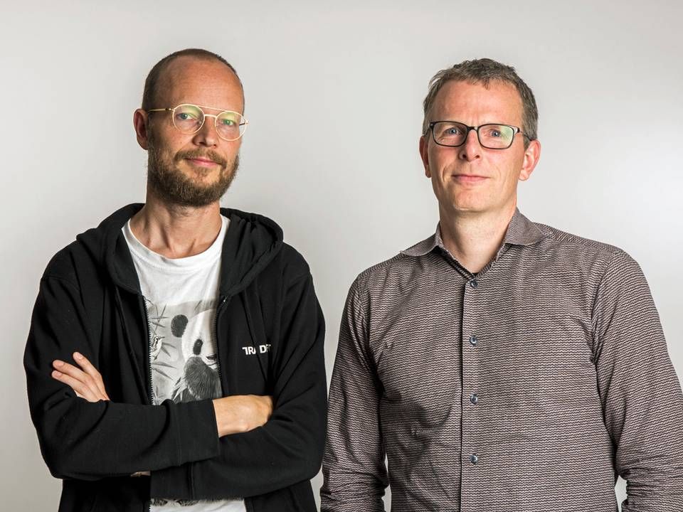 Mikkel Hippe Brun (th.) og Gert Sylvest (tv.) er medstiftere af Tradeshift. | Photo: Sofie Mathiassen/Ritzau Scanpix