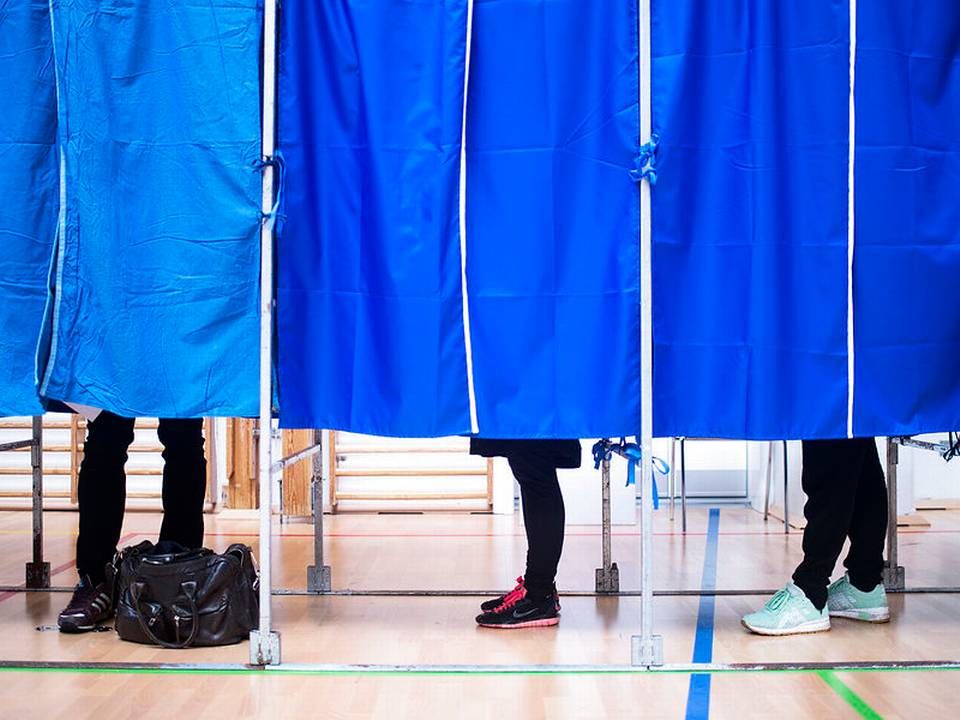 Vælgerne stod senest i stemmeboksen ved et Folketingsvalg 18. juni 2015. | Foto: Ritzau Scanpix/David Leth Williams