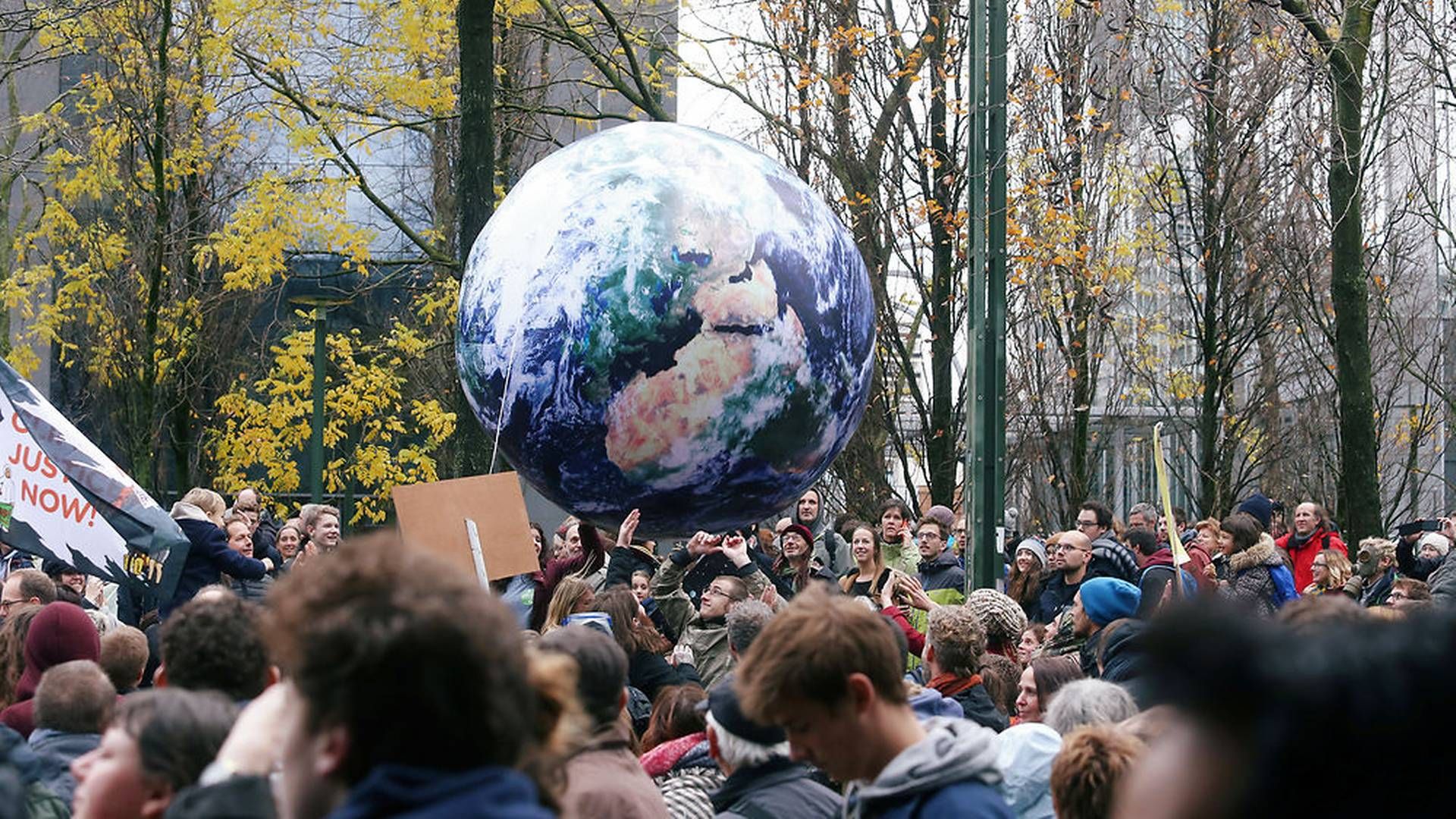 Klimademonstration i Bruxelles 2. december 2018.. | Foto: Ritzau Scanpix/REUTERS/Francois Walschaerts