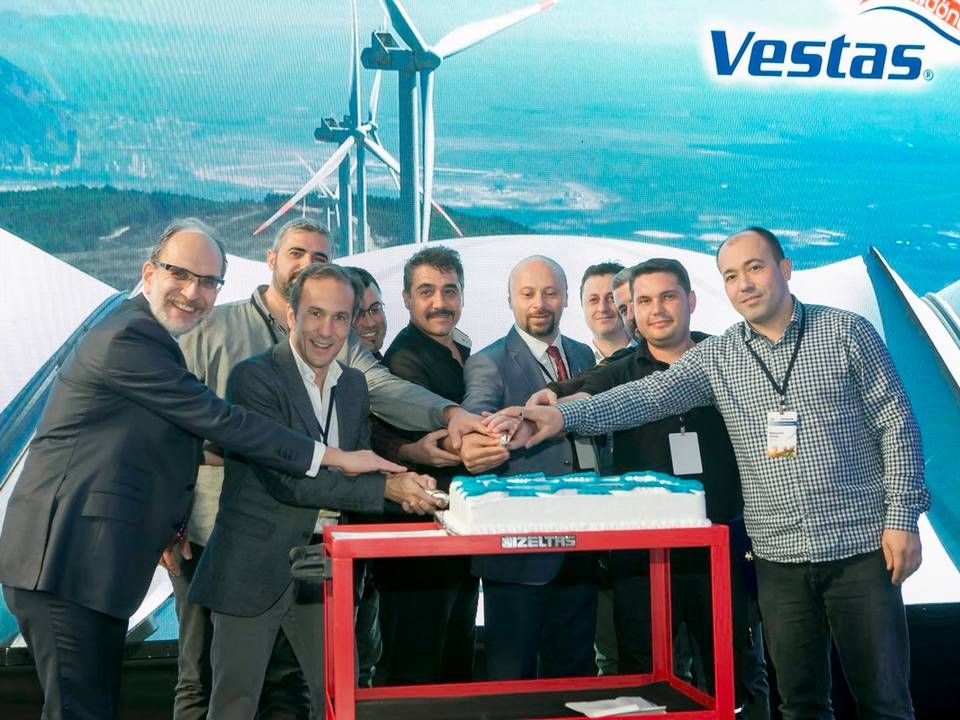 Most countries want a piece of the pie when it comes to wind energy jobs. Here, Vestas celebrates 10 years in Turkey and its new operations center. | Photo: Vestas
