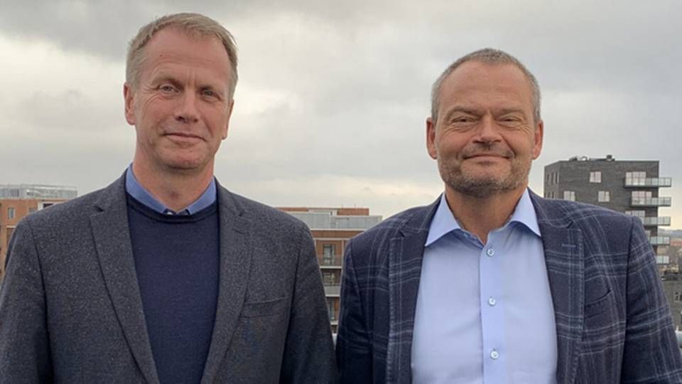 Carsten Nyboe (th) og Tom Holm (tv), nye rådgivere hos V2C. | Foto: PR.