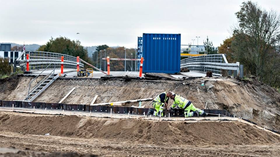 I de seneste år er der stort set ikke blevet igangsat store infrastrukturprojekter i Danmark, mener Poul-Erik Olsen, markedsdirektør for Barslund. | Foto: Ritzau Scanpix/Henning Bagger.