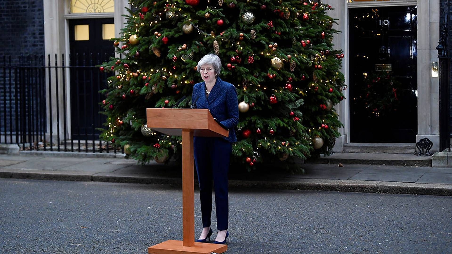 Theresa May vil kæmpe for at vinde den tillidsafstemning, hun mødes med onsdag aften. | Foto: Toby Melville/Ritzau Scanpix