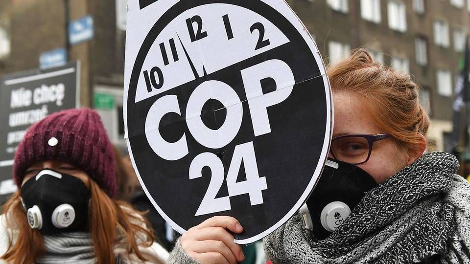 Det er svært for landene at blive enige om en aftaletekst ved COP24 i Polen. | Foto: Janek Skarzynski/AFP