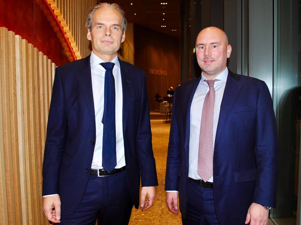 This summer Geir Atle Lerkerød (left) and Thor-Erik Bech were appointed heads of shipping at Nordea, succeeding Hans Christian Kjelsrud, who switched to SEB. Lerkerød heads the bank's Nordic shipping business, while Bech is responsible for international shipping and offshore. | Photo: Nordea