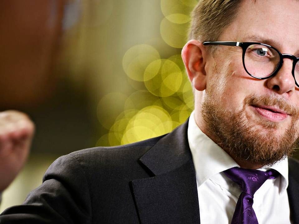 Økonomi- og indenrigsminister Simon Emil Ammitzbøll-Bille glæder sig over, at finansloven for 2019 både sænker afgifter og øger arbejdsudbuddet. | Foto: Philip Davali/Ritzau Scanpix