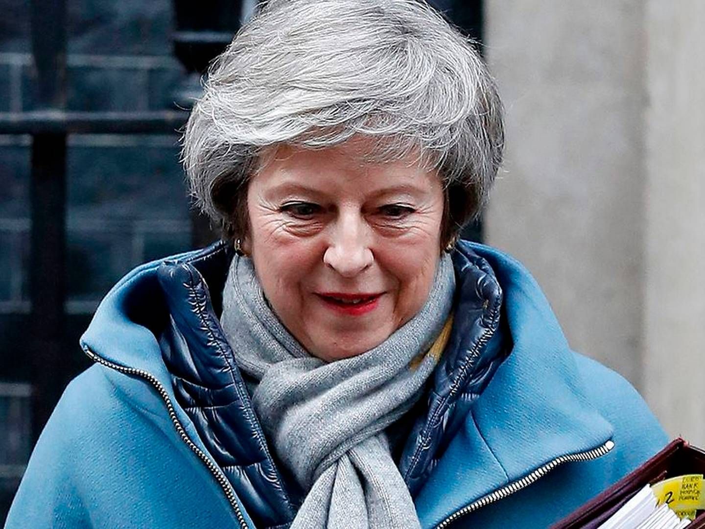 Theresa May slår fast, at briterne forlader EU den 29. marts i år. | Foto: Adrian Dennis/AFP/Ritzau Scanpix