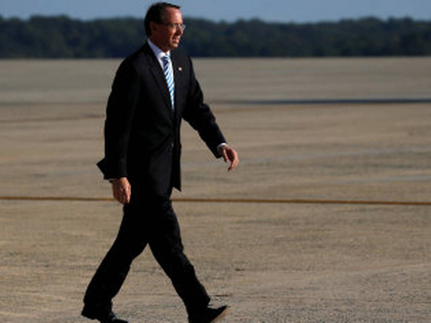 USA's vicejustitsminister, Rod Rosenstein. | Foto: Ritzau Scanpix/Reuters/Leah Millis