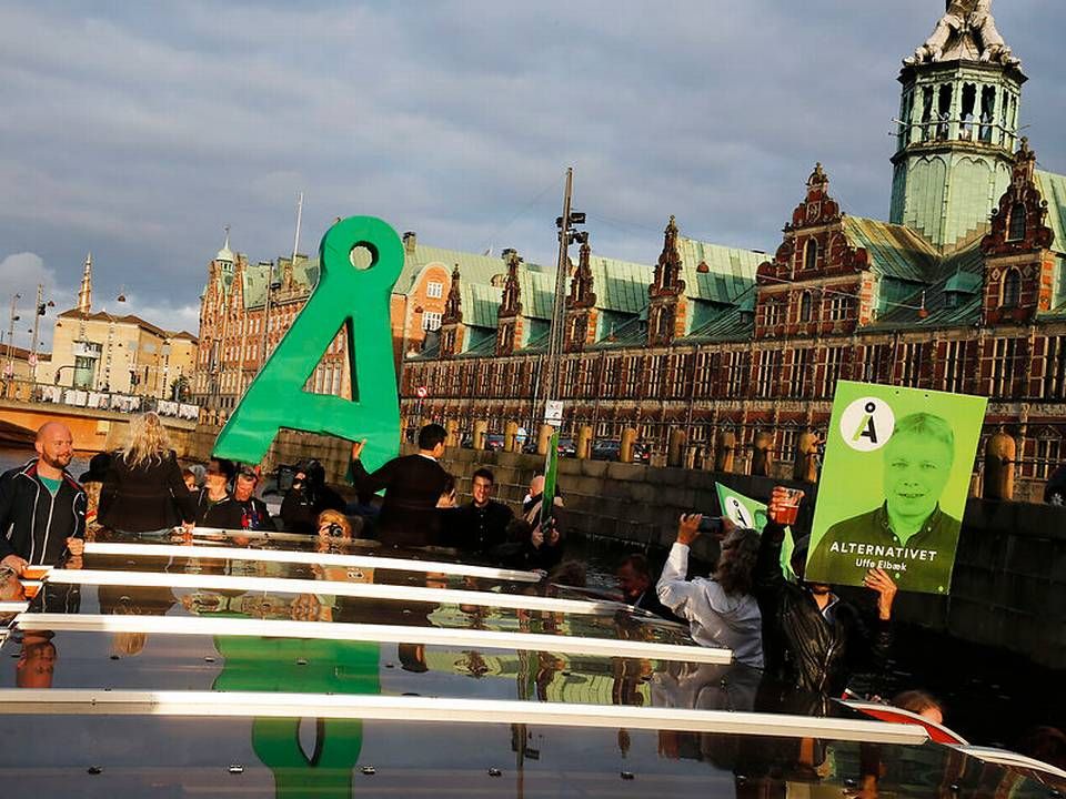 Folketingsvalg. Partiet Alternativet, liste Å, på kanalrundfart i København. | Foto: Ritzau Scanpix/Martin Lehmann