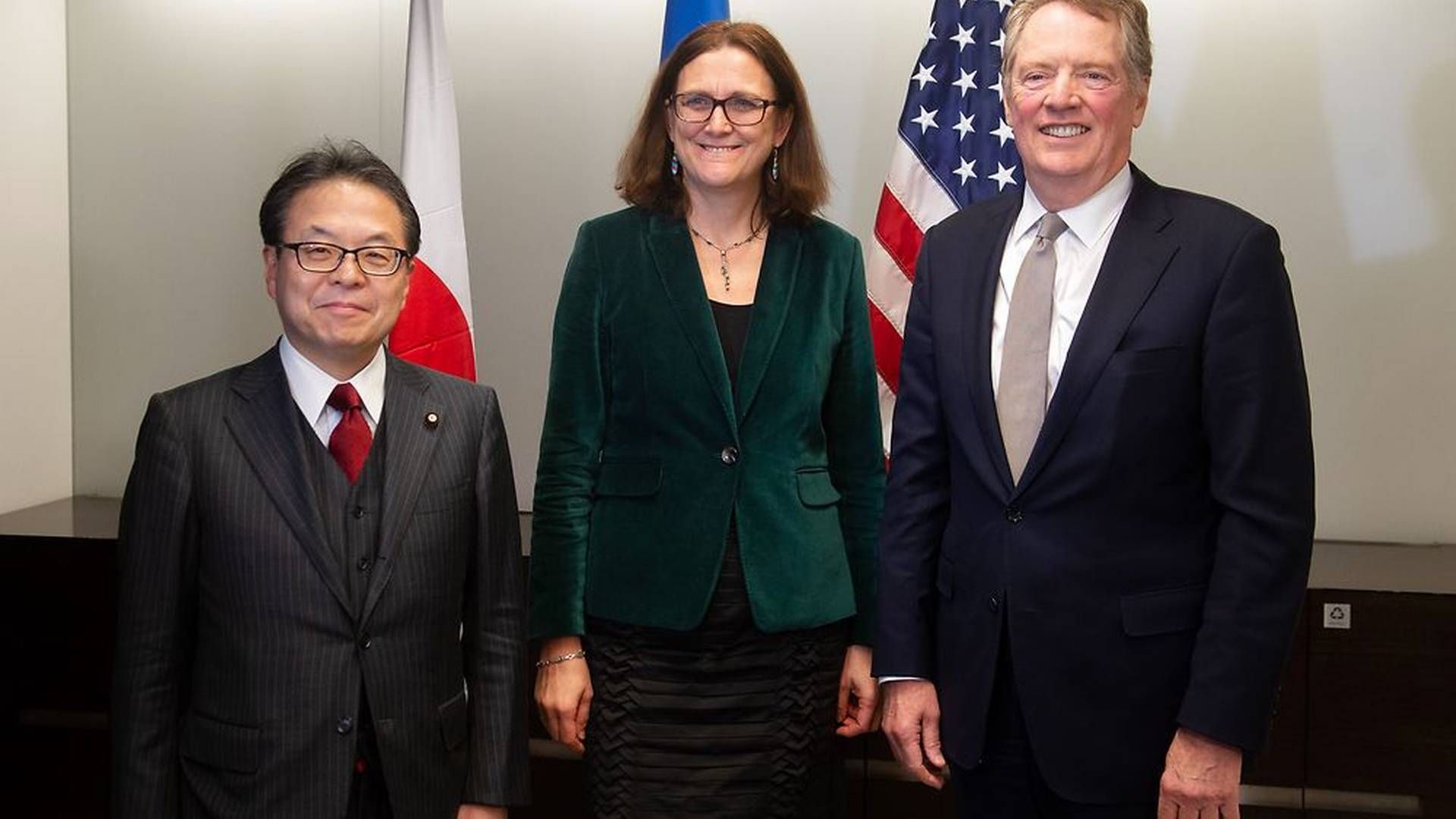 Cecilia Malmström mødte i denne uge amerikanske Robert Lighthizer og japanske Hiroshige Seko.