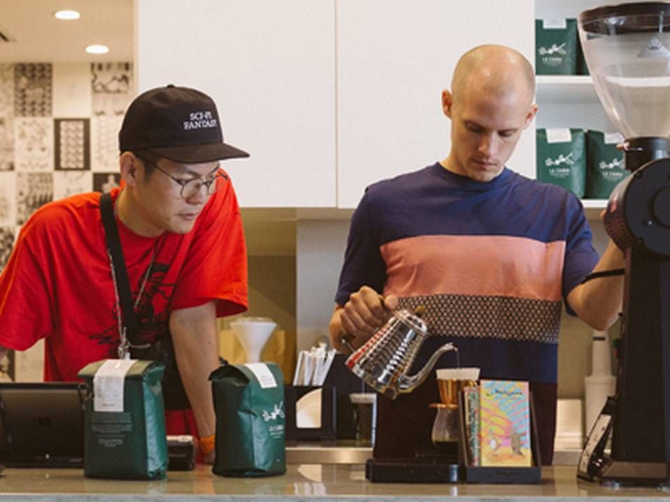 Esben Piper (th.) stiftede kaffeselskabet La Cabra i 2012. | Foto: Lana Ohrimenko