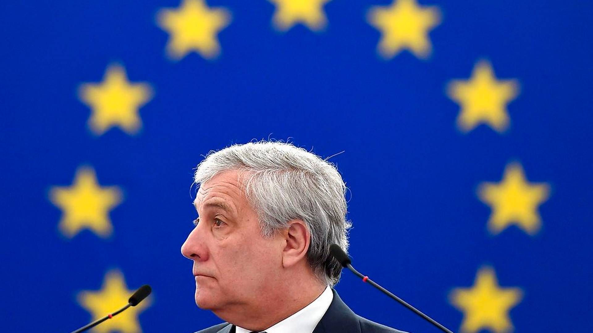 Antonio Tajani går efter at blive genvalgt som formand for Europa-Parlamentet. | Foto: Ritzau Scanpix/FREDERICK FLORIN / AFP