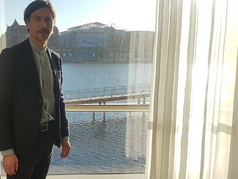 Tundra's CIO and Co-founder, Mattias Martinsson, at Hotel Marriot in Copenhagen where he held an investor conference about his firm. | Photo: Søren Top