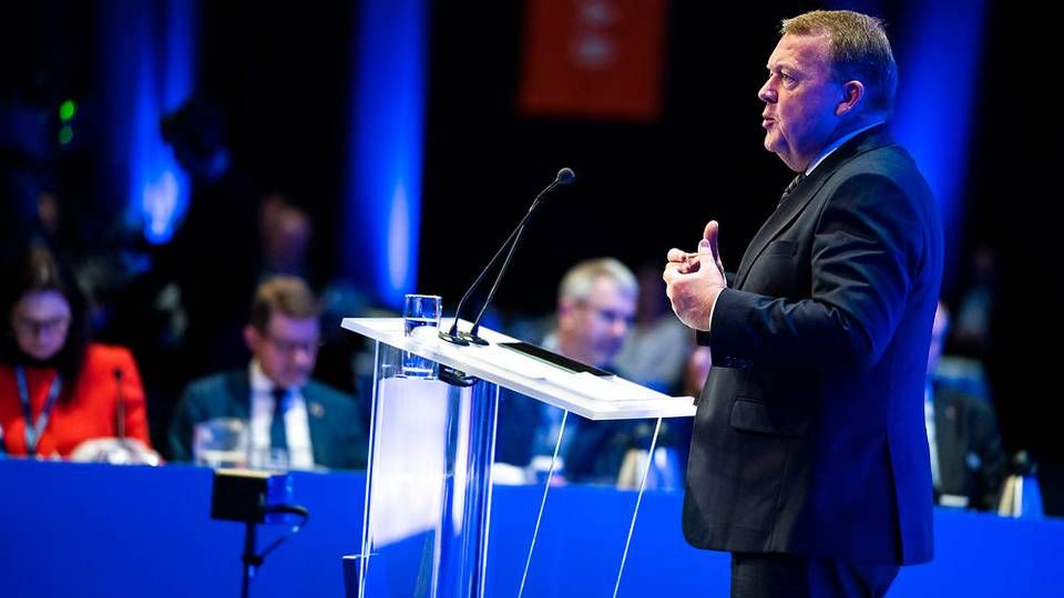 Statsminister Lars Løkke Ramussen til EU-landsmøde i Bella Center i København lørdag den 2. marts 2019. | Foto: Martin Sylvest/Ritzau Scanpix