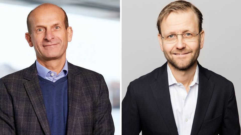 Claus Thorsgaard, koncerndirektør i Conscia (til venstre) og Fredrik Näslund, partner i Nordic Capital (til højre). | Foto: PR/Conscia og Nordic Capital