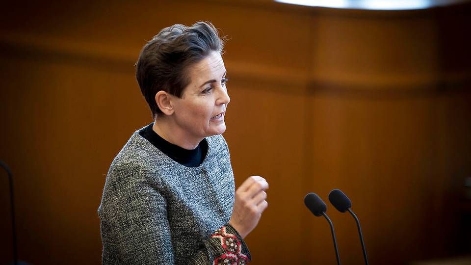 SF-formand Pia Olsen Dyhr. | Foto: Liselotte Sabroe/Ritzau Scanpix