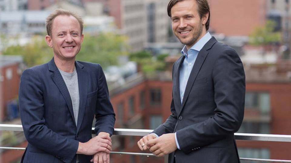 Jesper Theill Eriksen (tv.) er CEO i Templafy, mens Emil Dyrvig er landechef i USA. | Foto: PR/Templafy