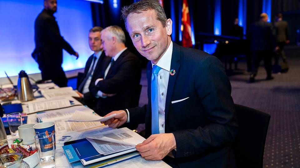 Kristian Jensen til Venstres EU-landsmøde for 10 dage siden. I dag var han med til at lukke ned for et forslag om digital skat i Bruxelles. | Foto: Foto: Martin Sylvest/Ritzau Scanpix