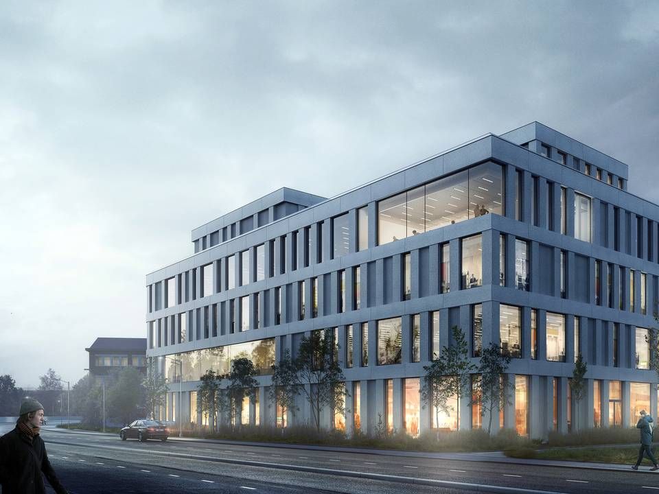 Aart Architects design for den nye kontorbygning i Oslo. | Foto: Aart Architects