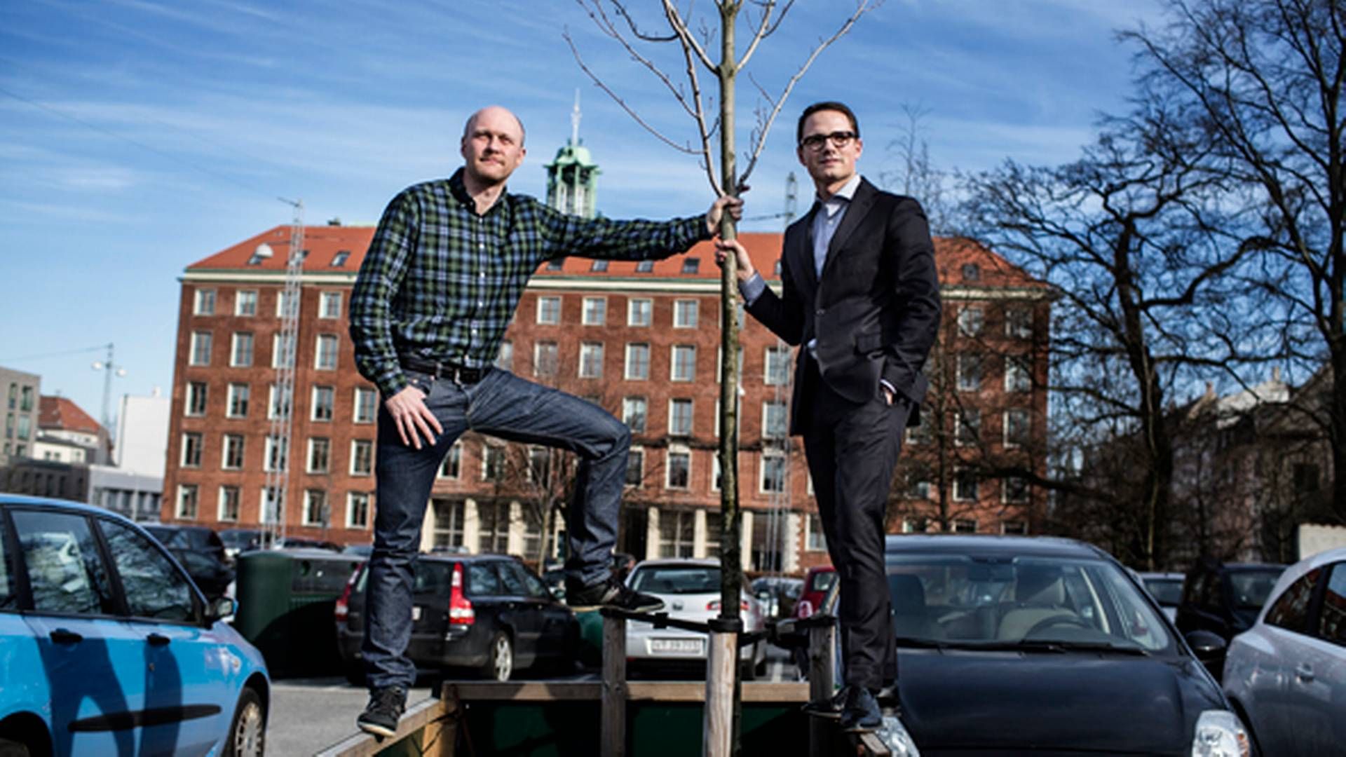 Simon Aggesen (t.h.) har hidtil arbejdet som advokat for MobilePay, hvor governance har været hans arbejdsområde. | Foto: Thomas Emil Sørensen/Ritzau Scanpix