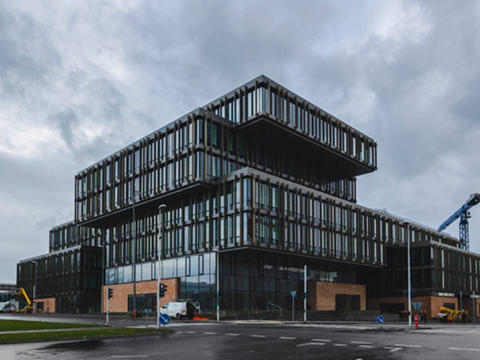 Det er Aarhus Kommunes kontorhus Blixens, der er blevet udsat for hærværk. | Foto: Aarhus Kommune.