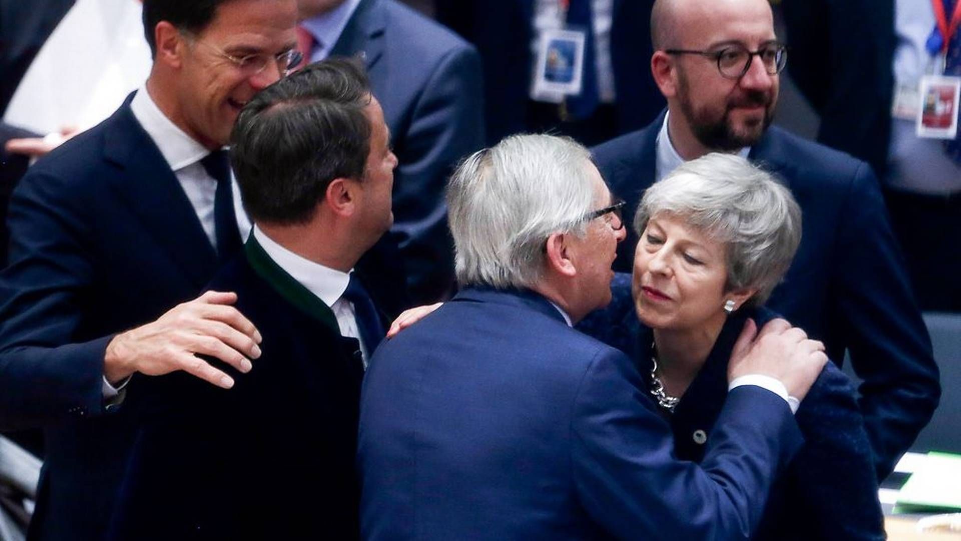 Theresa May måtte torsdag aften bede om en udsættelse af brexit til topmøde i Bruxelles. Foto: Aris Oikonomou/AFP/Ritzau Scanpix