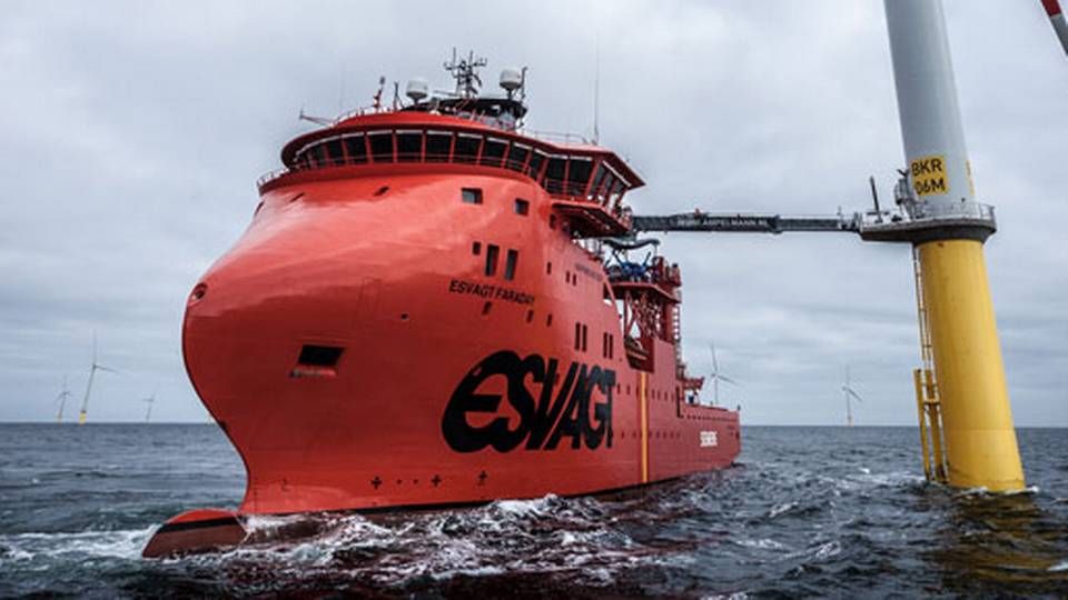 Esvagt-skibet Faraday blev bygget Havyard Ships Technology i 2015. I øjeblikket får det danske vindrederi bygget tre skibe hos Havyard i Leirvik. | Foto: Esvagt