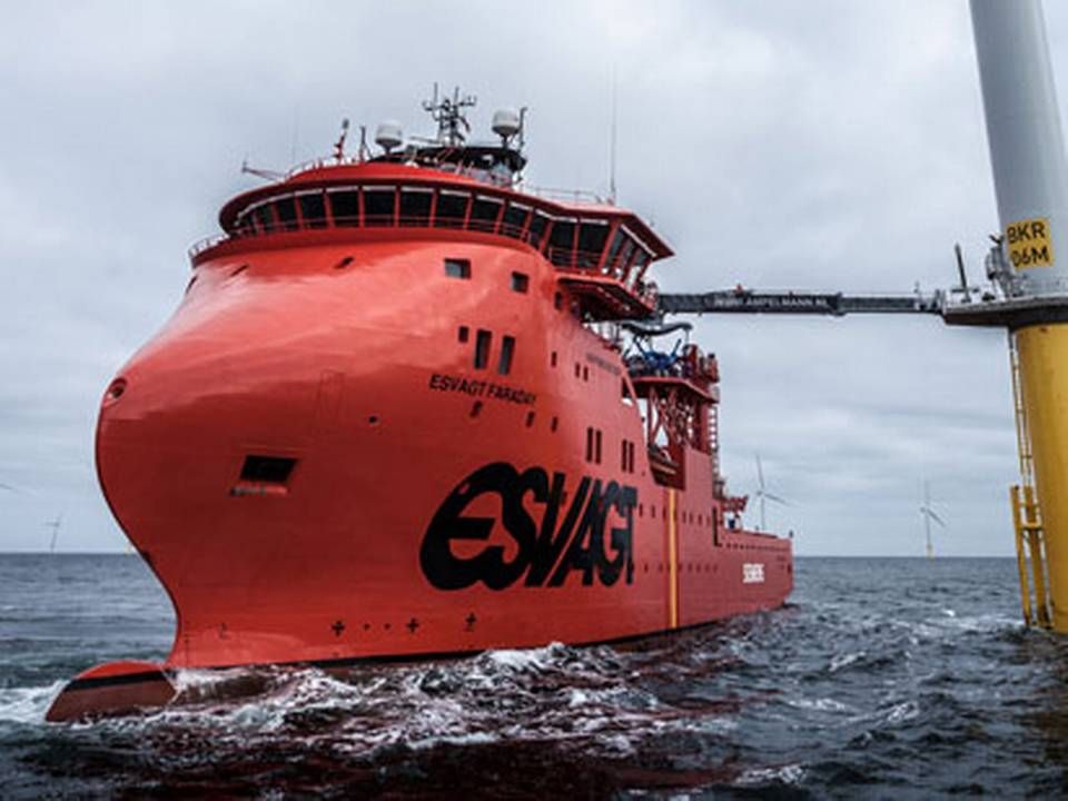 Esvagt's wind service vessel Faraday was built by Havyard Ships Technology in 2015. Havyard is currently constructing three ships for the Danish wind equipment carrier. | Photo: Esvagt