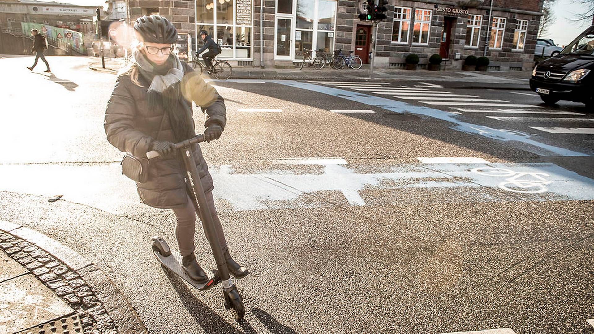 El-løbehjul i trafikken i Roskilde, fredag den 18. januar 2019. | Foto: Mads Claus Rasmussen/Ritzau Scanpix