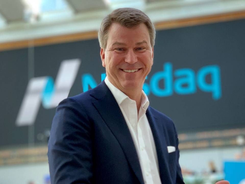 Anders Jensen, topchef, NENT ved dagens børsnotering. | Foto: PR/NENT