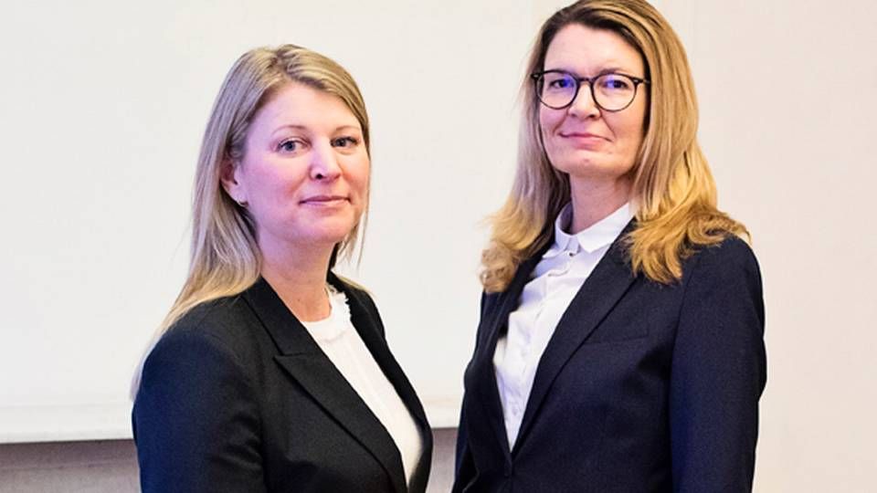 Advokaterne Nina Riisgaard Lauritsen (til højre) og Louise Studstrup Muurholm har stiftet advokatfirmaet Capital Law. | Foto: Rikke Falck Larsen, Photosbyfalck