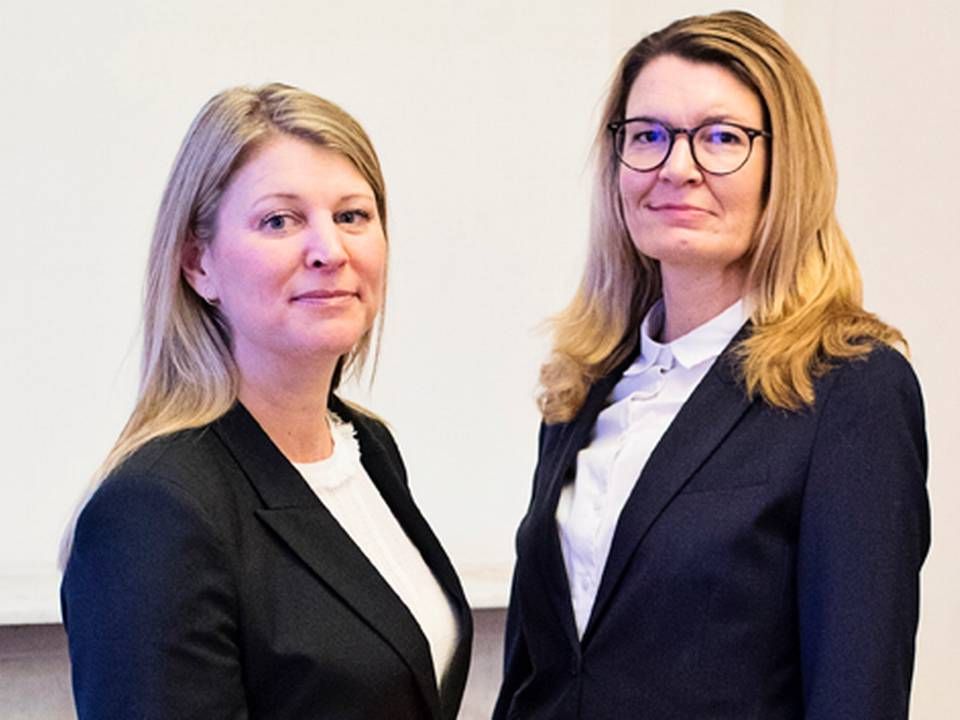 Advokaterne Nina Riisgaard Lauritsen (til højre) og Louise Studstrup Muurholm har stiftet advokatfirmaet Capital Law. | Foto: Rikke Falck Larsen, Photosbyfalck