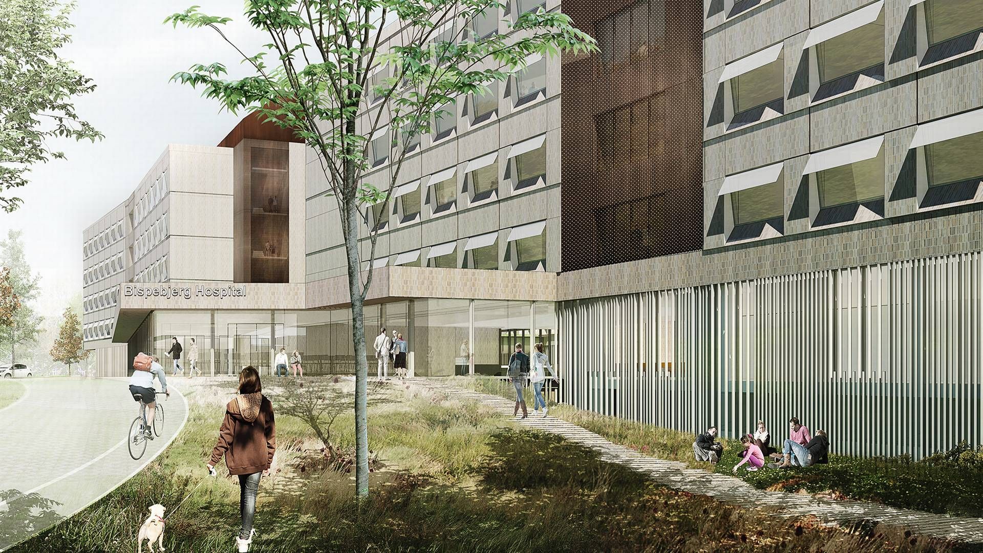 Region Hovedstaden prækvalificerer to hold til Nyt Hospital Bispebjergs akuthus. | Foto: Illustration: KHR Architecture, EYP Health, Arup.
