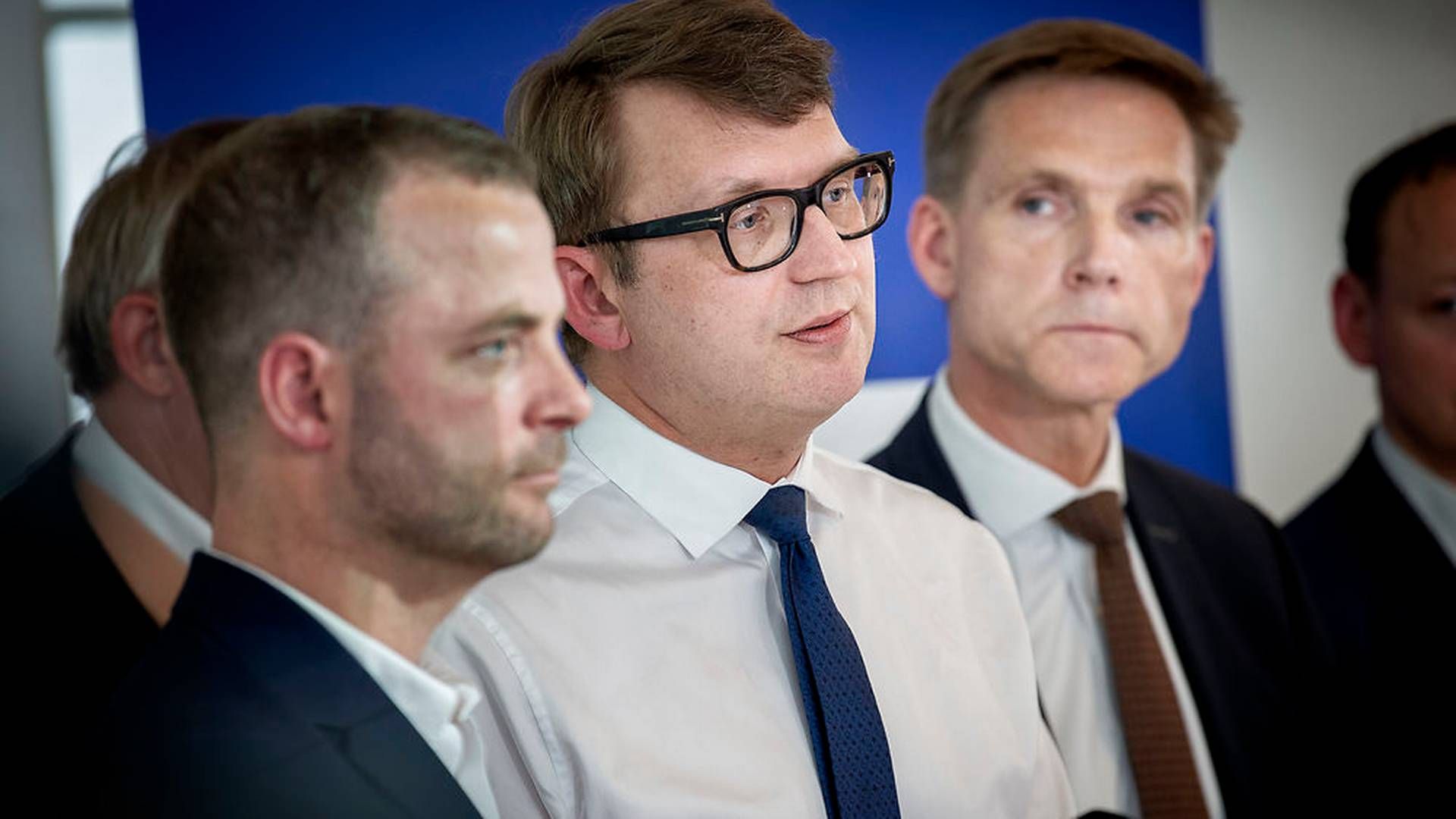 Morten Østergaard, Troels Lund Poulsen og Kristian Thulesen Dahl. | Foto: Ritzau Scanpix/Liselotte Sabroe